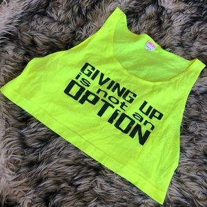 American Apparel Neon Crop Top